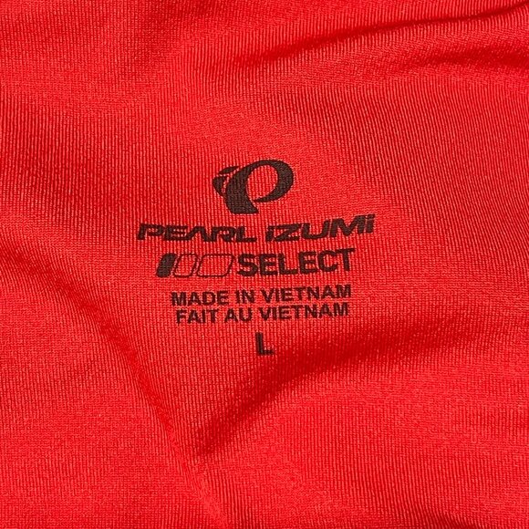Pearl Izumi Cycling Shirt Black Red Size L Large Pocket Back Men's - Picture 3 of 6